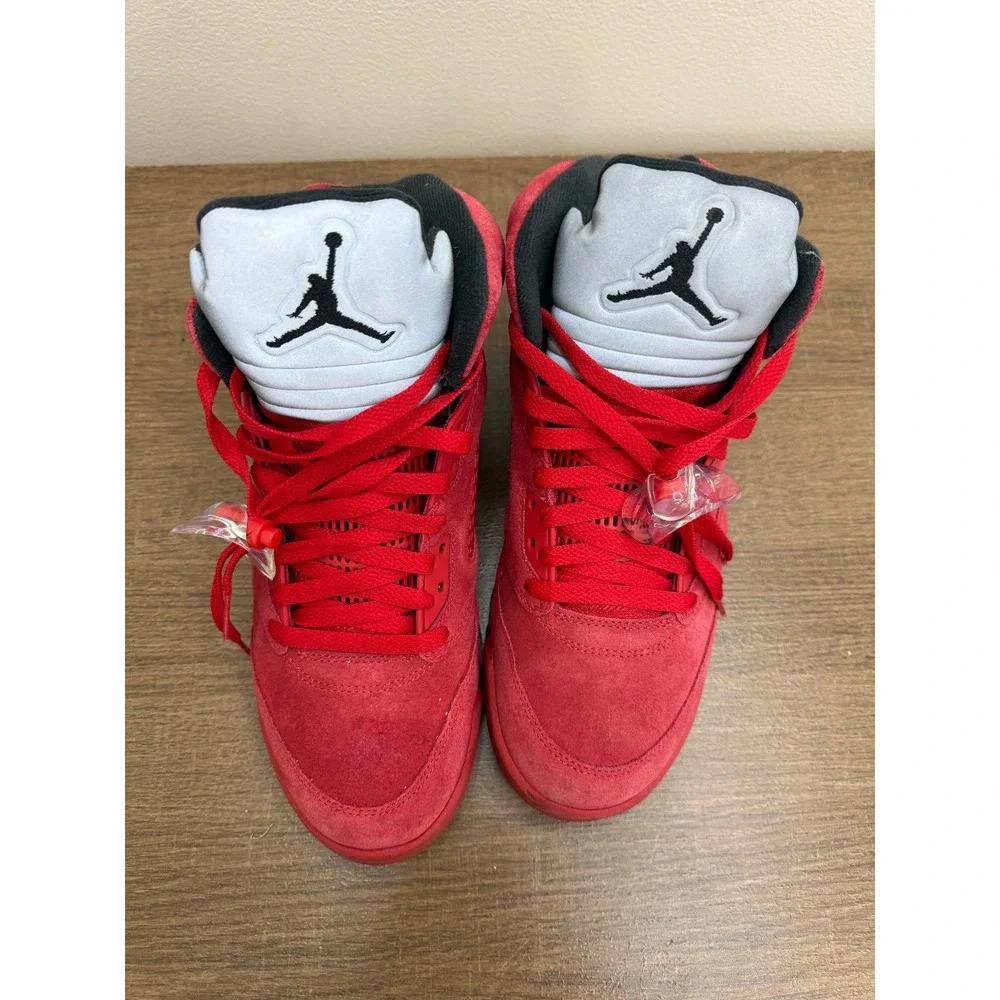 Air Jordan 5 V Retro Red Suede Size 9 136027-602 DS raging bull